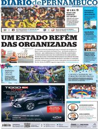 Capa do jornal Diario de Pernambuco 05/02/2020