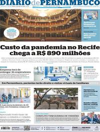 Capa do jornal Diario de Pernambuco 06/05/2020