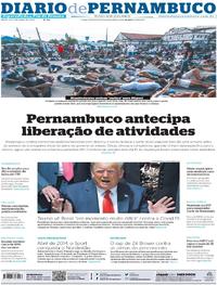 Capa do jornal Diario de Pernambuco 06/06/2020