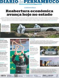 Capa do jornal Diario de Pernambuco 06/07/2020