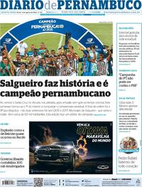 Capa do jornal Diario de Pernambuco 06/08/2020