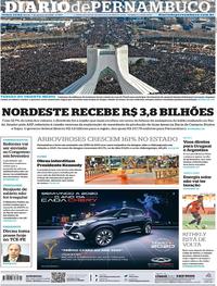 Capa do jornal Diario de Pernambuco 07/01/2020