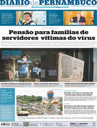 Capa do jornal Diario de Pernambuco 07/04/2020