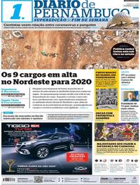 Capa do jornal Diario de Pernambuco 08/02/2020