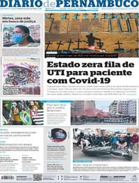 Capa do jornal Diario de Pernambuco 08/06/2020