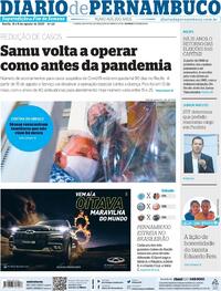 Capa do jornal Diario de Pernambuco 08/08/2020