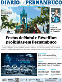 Capa do jornal Diario de Pernambuco 08/12/2020