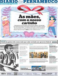 Capa do jornal Diario de Pernambuco 09/05/2020