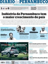 Capa do jornal Diario de Pernambuco 10/09/2020