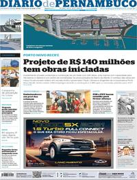 Capa do jornal Diario de Pernambuco 11/03/2020