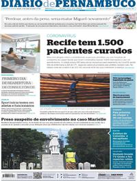 Capa do jornal Diario de Pernambuco 11/06/2020