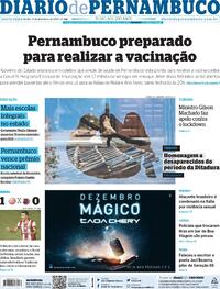 Capa do jornal Diario de Pernambuco 11/12/2020