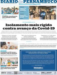 Capa do jornal Diario de Pernambuco 12/05/2020