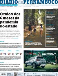 Capa do jornal Diario de Pernambuco 12/09/2020