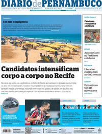 Capa do jornal Diario de Pernambuco 12/10/2020