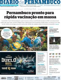 Capa do jornal Diario de Pernambuco 12/12/2020