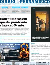 Capa do jornal Diario de Pernambuco 13/08/2020