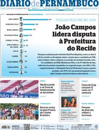 Capa do jornal Diario de Pernambuco 13/10/2020
