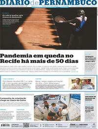 Capa do jornal Diario de Pernambuco 14/07/2020