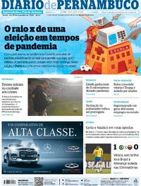 Capa do jornal Diario de Pernambuco 14/11/2020