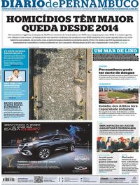 Capa do jornal Diario de Pernambuco 16/01/2020
