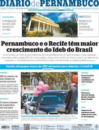 Capa do jornal Diario de Pernambuco 16/09/2020