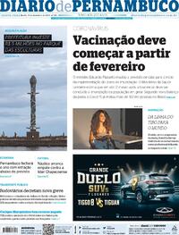 Capa do jornal Diario de Pernambuco 17/12/2020