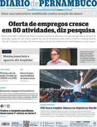 Capa do jornal Diario de Pernambuco 18/08/2020
