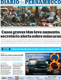 Capa do jornal Diario de Pernambuco 19/08/2020