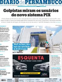 Capa do jornal Diario de Pernambuco 19/11/2020