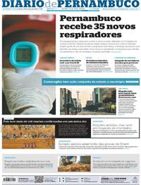 Capa do jornal Diario de Pernambuco 20/05/2020