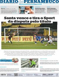Capa do jornal Diario de Pernambuco 20/07/2020