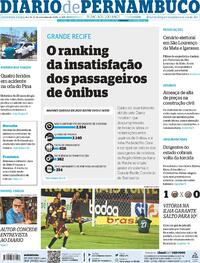 Capa do jornal Diario de Pernambuco 21/09/2020