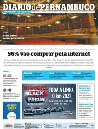 Capa do jornal Diario de Pernambuco 21/11/2020