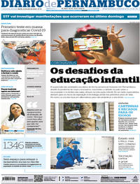 Capa do jornal Diario de Pernambuco 22/04/2020