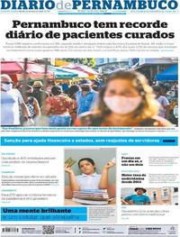 Capa do jornal Diario de Pernambuco 22/05/2020