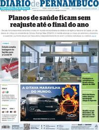 Capa do jornal Diario de Pernambuco 22/08/2020