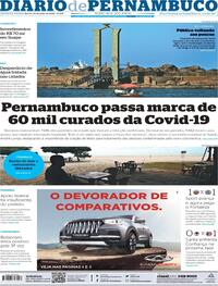 Capa do jornal Diario de Pernambuco 23/07/2020