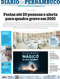 Capa do jornal Diario de Pernambuco 23/12/2020