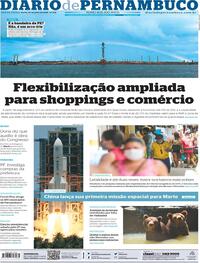 Capa do jornal Diario de Pernambuco 24/07/2020