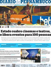 Capa do jornal Diario de Pernambuco 24/09/2020