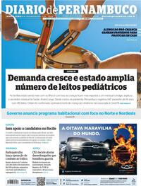 Capa do jornal Diario de Pernambuco 26/08/2020