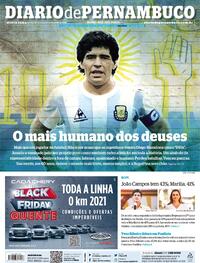 Capa do jornal Diario de Pernambuco 26/11/2020