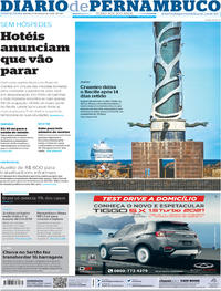 Capa do jornal Diario de Pernambuco 27/03/2020