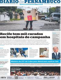 Capa do jornal Diario de Pernambuco 27/05/2020