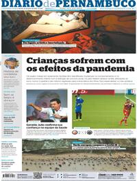 Capa do jornal Diario de Pernambuco 27/07/2020