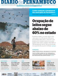 Capa do jornal Diario de Pernambuco 27/10/2020