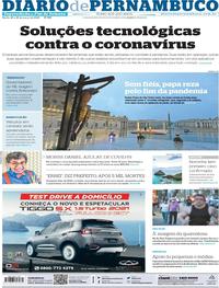 Capa do jornal Diario de Pernambuco 28/03/2020