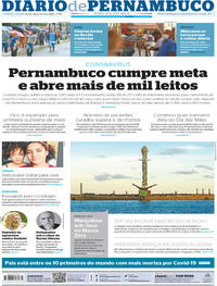 Capa do jornal Diario de Pernambuco 28/04/2020