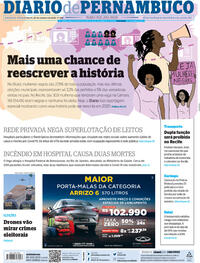 Capa do jornal Diario de Pernambuco 28/10/2020